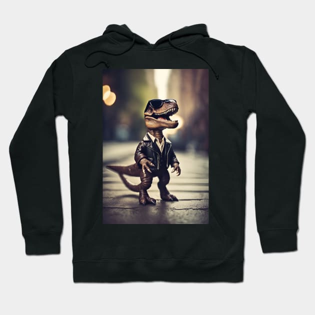 funny dinosaur Hoodie by helintonandruw